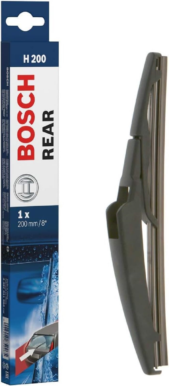 Bosch Scheibenwischer Rear H200, Länge: 200mm – Scheibenwischer für Heckscheibe von Bosch