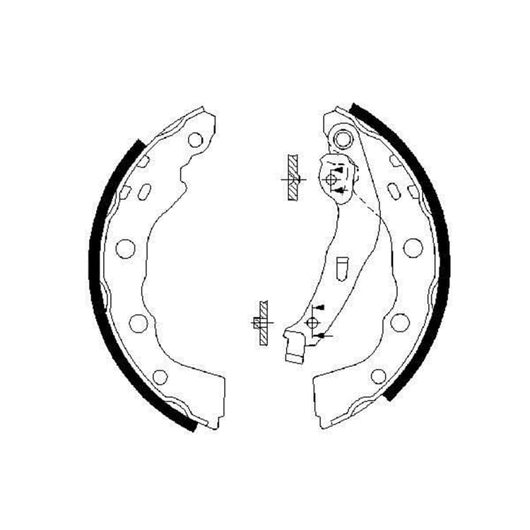 Bosch Bremsbackensatz hinten Mitsubishi Carisma Space von BOSCH