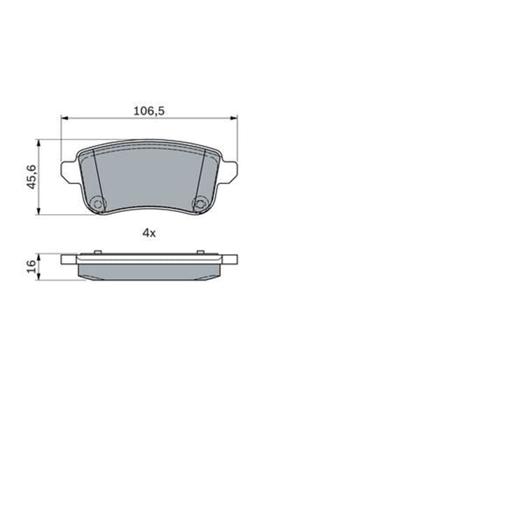 Bosch Bremsbel?ge hinten Nissan Juke Renault Grand Sc?nic von BOSCH