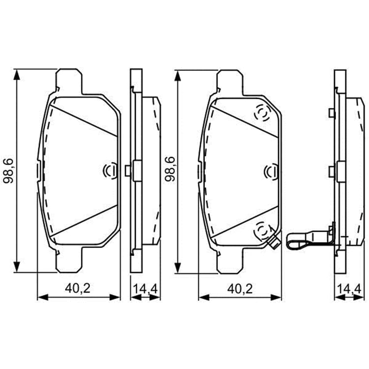 Bosch Bremsbel?ge hinten Suzuki Swift von BOSCH