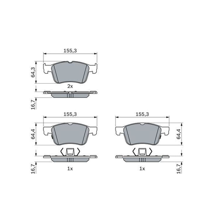 Bosch Bremsbel?ge vorne Ford Focus Kuga Puma von BOSCH