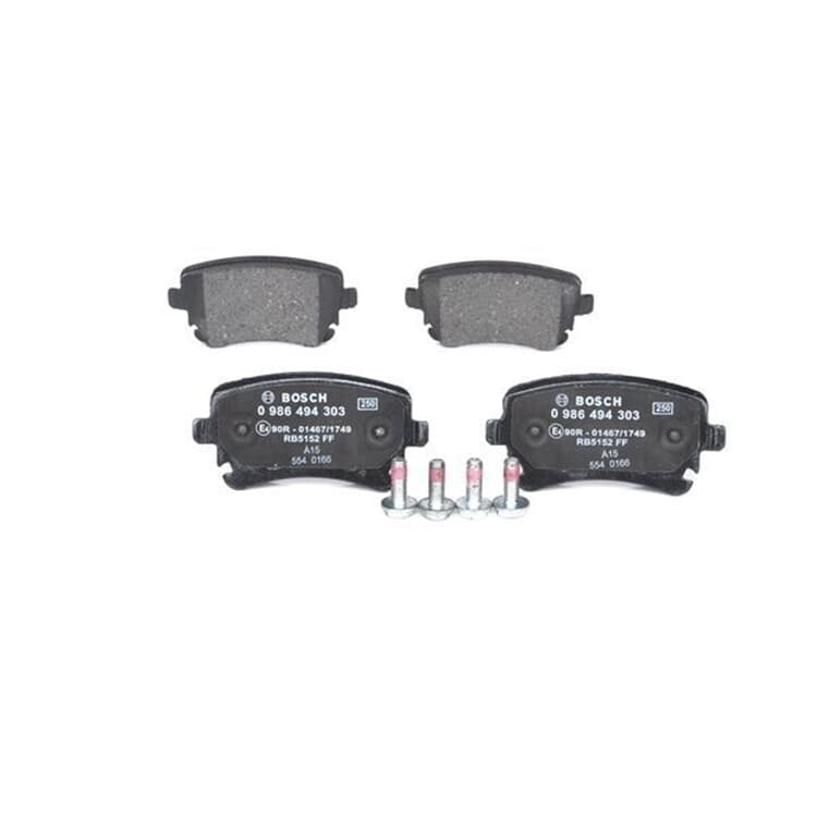 Bosch Bremsbel?ge hinten Audi A4 A6 A8 VW California Multivan Transporter von BOSCH