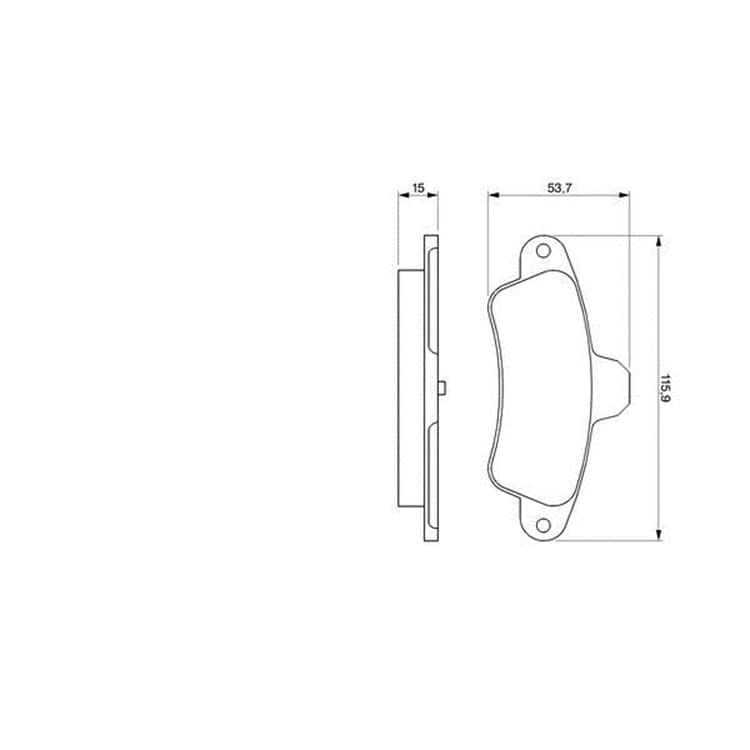 Bosch Bremsbel?ge hinten Ford Cougar Mondeo von BOSCH