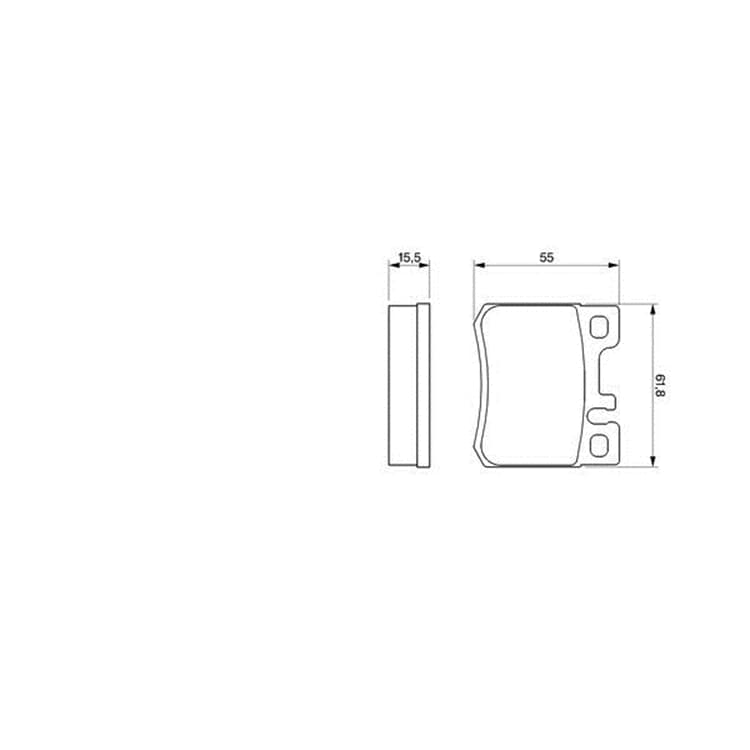 Bosch Bremsbel?ge hinten Mercedes 124 C-Klasse E-Klasse von BOSCH