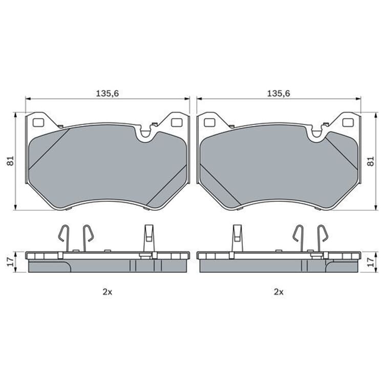 Bosch Bremsbel?ge vorne Audi Q5 von BOSCH