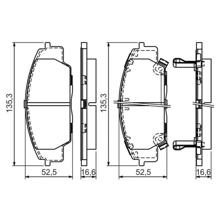 Bosch Bremsbel?ge vorne Honda Civic S2000 von BOSCH