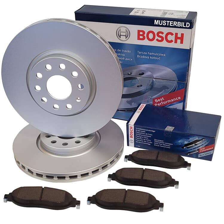 Bosch Bremsscheiben + Bremsbel?ge vorne Ford Focus Kuga Tourneo Transit von BOSCH