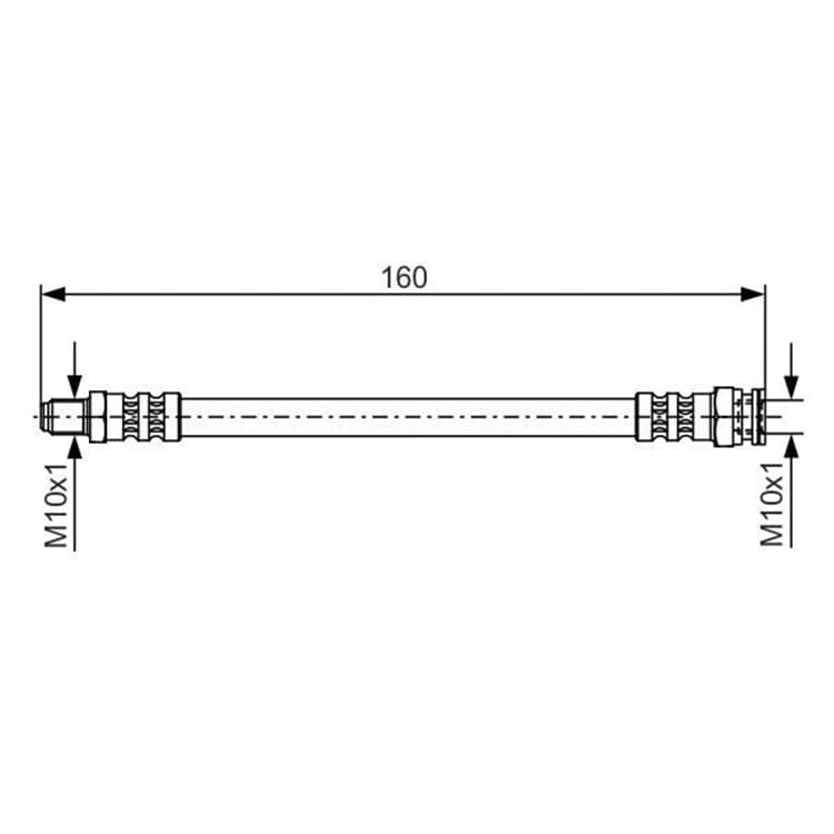 Bosch Bremsschlauch hinten Alfa Romeo Citroen Fiat Lancia Peugeot von BOSCH