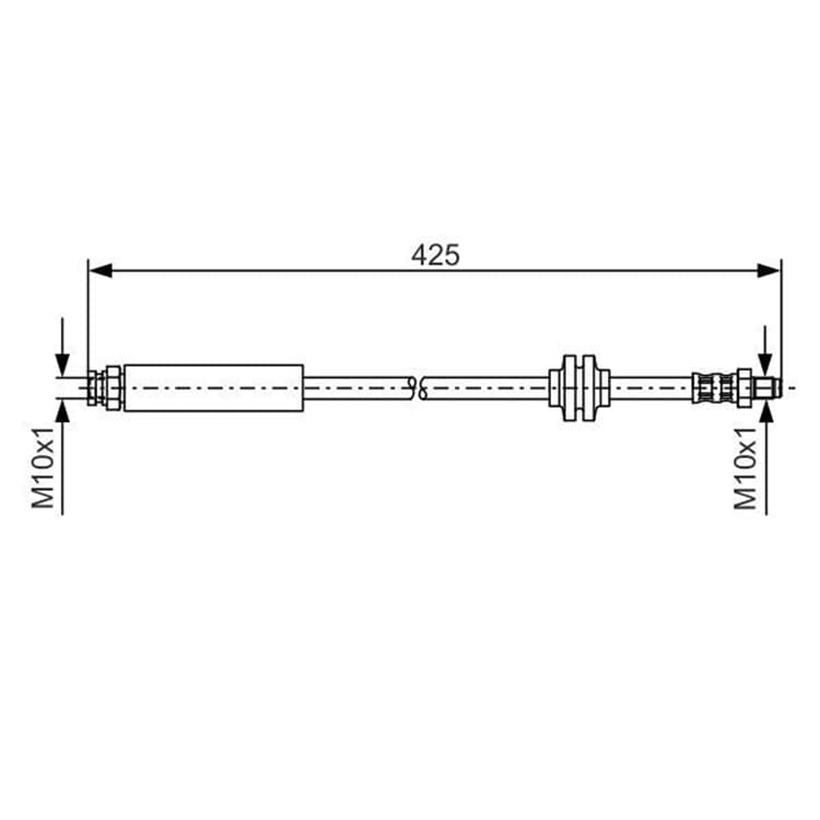 Bosch Bremsschlauch hinten Alfa Romeo Citroen Fiat Opel Peugeot von BOSCH