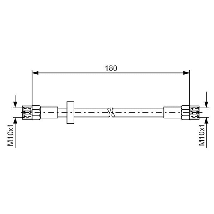 Bosch Bremsschlauch hinten Audi VW von BOSCH