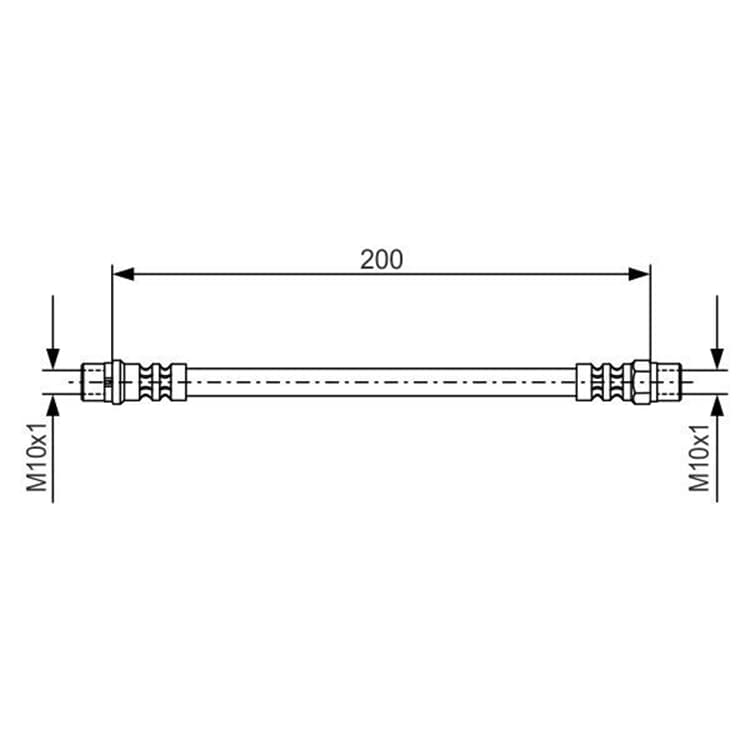 Bosch Bremsschlauch hinten BMW 3er von BOSCH