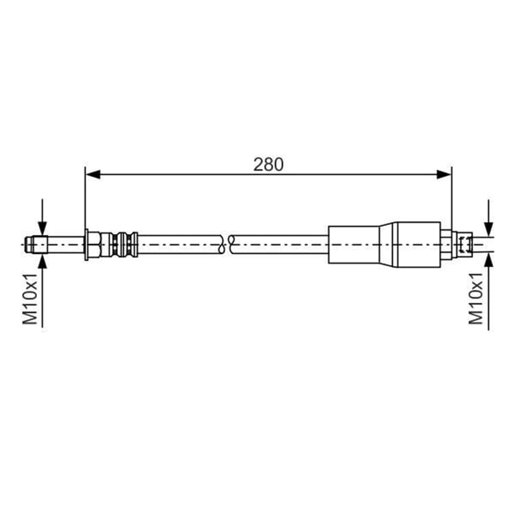 Bosch Bremsschlauch hinten BMW 5er E39 von BOSCH