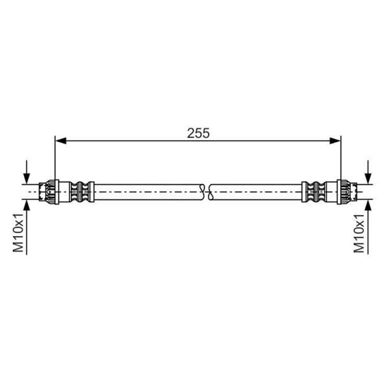 Bosch Bremsschlauch hinten Citroen Berlingo Xsara Peugeot Partner Renault 19 von BOSCH