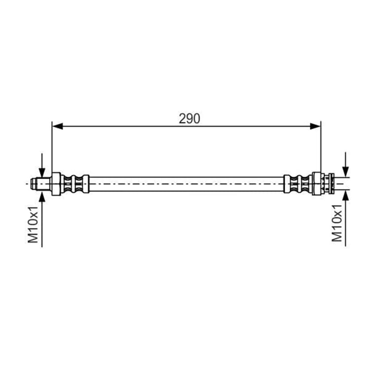 Bosch Bremsschlauch hinten Citroen C25 Fiat Ducato Peugeot J5 von BOSCH