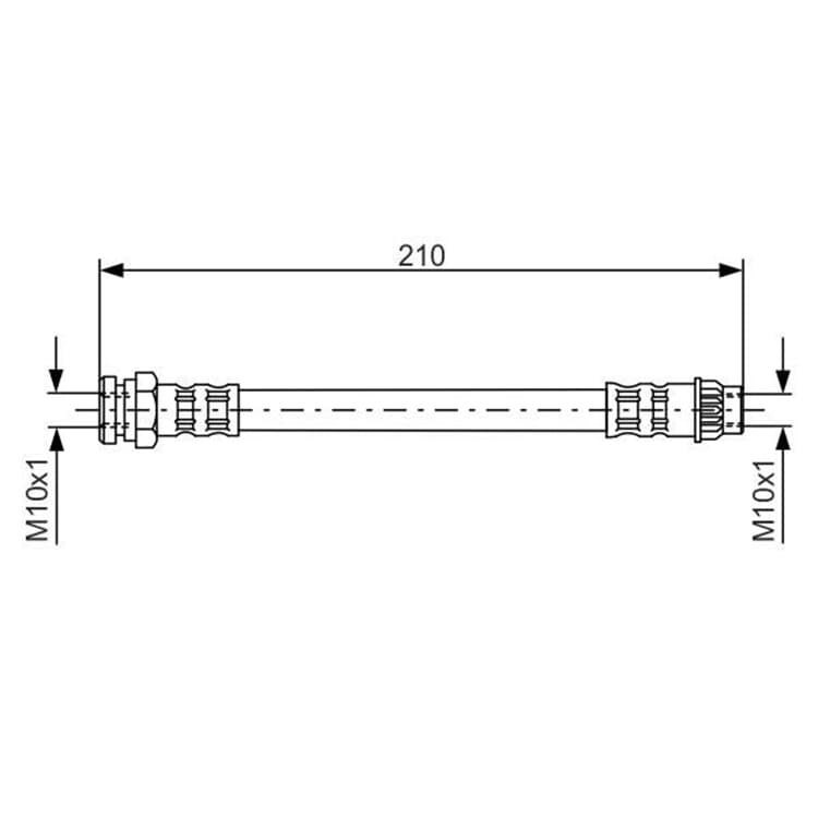 Bosch Bremsschlauch hinten Citroen DS Peugeot von BOSCH