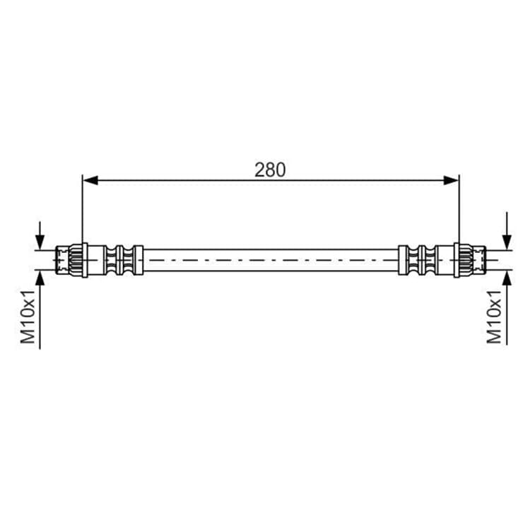 Bosch Bremsschlauch hinten Dacia Lada Renault von BOSCH