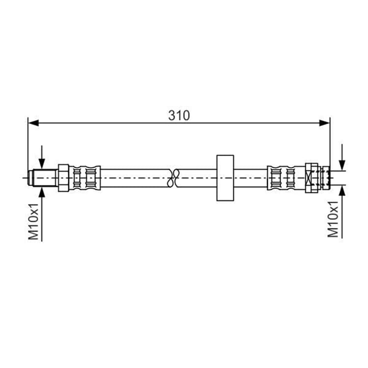 Bosch Bremsschlauch hinten Ford Mondeo von BOSCH