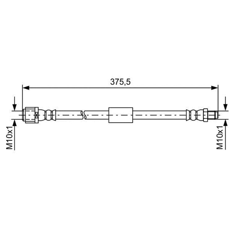 Bosch Bremsschlauch hinten Mercedes Cls E-Klasse von BOSCH