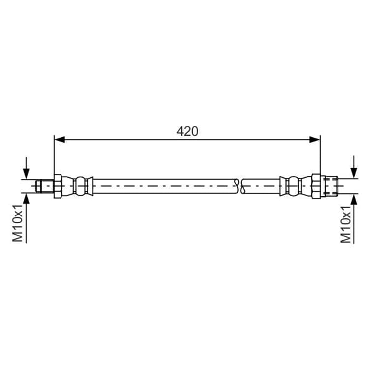 Bosch Bremsschlauch hinten Mercedes Coupe S-Klasse Sl T1 T1/Tn T2/Ln1 von BOSCH