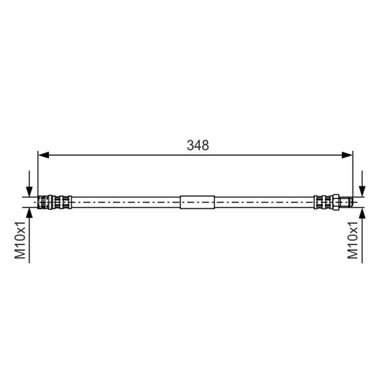 Bosch Bremsschlauch hinten Mercedes M-Klasse von BOSCH