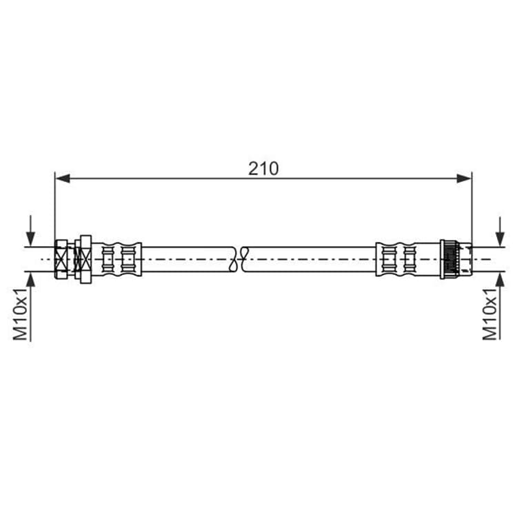 Bosch Bremsschlauch hinten Nissan Renault von BOSCH