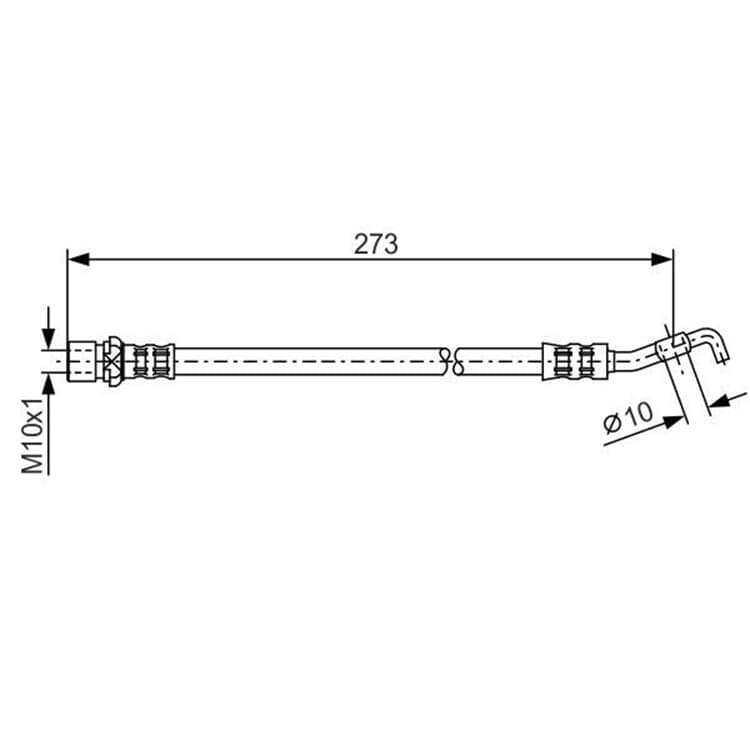 Bosch Bremsschlauch hinten Toyota Avensis von BOSCH