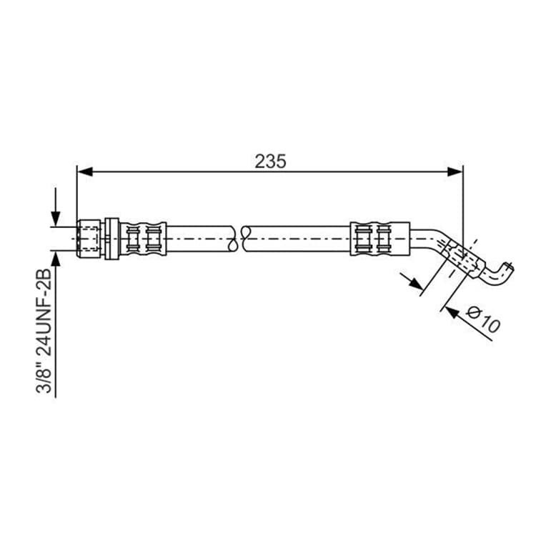 Bosch Bremsschlauch hinten Toyota Corolla von BOSCH