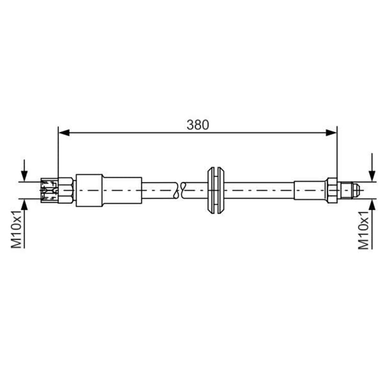 Bosch Bremsschlauch vorne Audi 100 200 90 Coupe Quattro von BOSCH