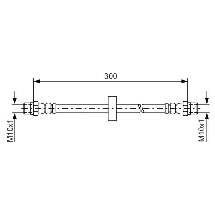 Bosch Bremsschlauch vorne Audi 100 200 von BOSCH