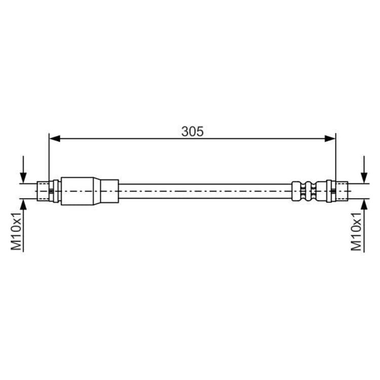 Bosch Bremsschlauch vorne Audi A4 Seat Exeo von BOSCH