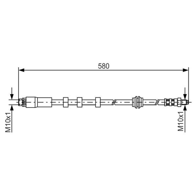 Bosch Bremsschlauch vorne BMW 5er 6er von BOSCH