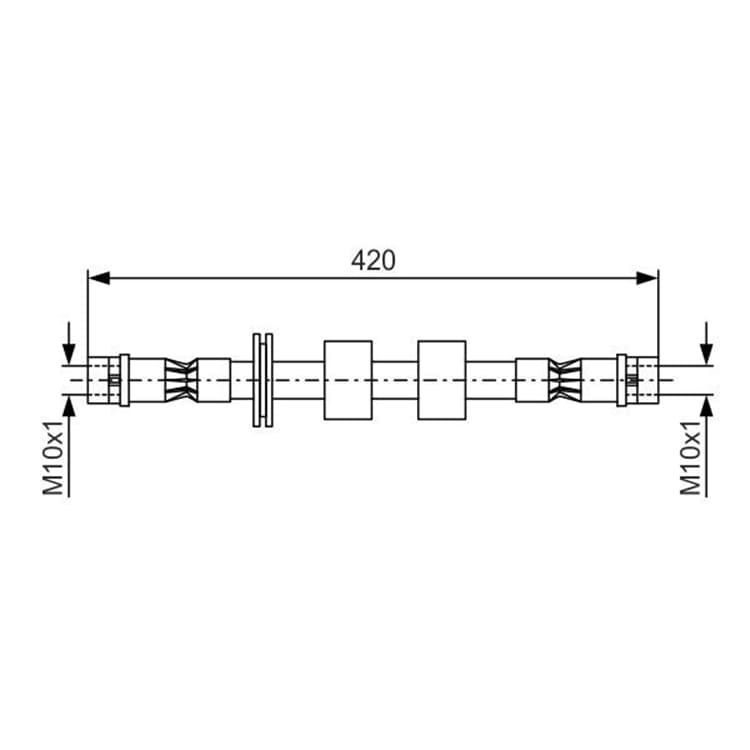 Bosch Bremsschlauch vorne BMW 5er 7er 8er von BOSCH