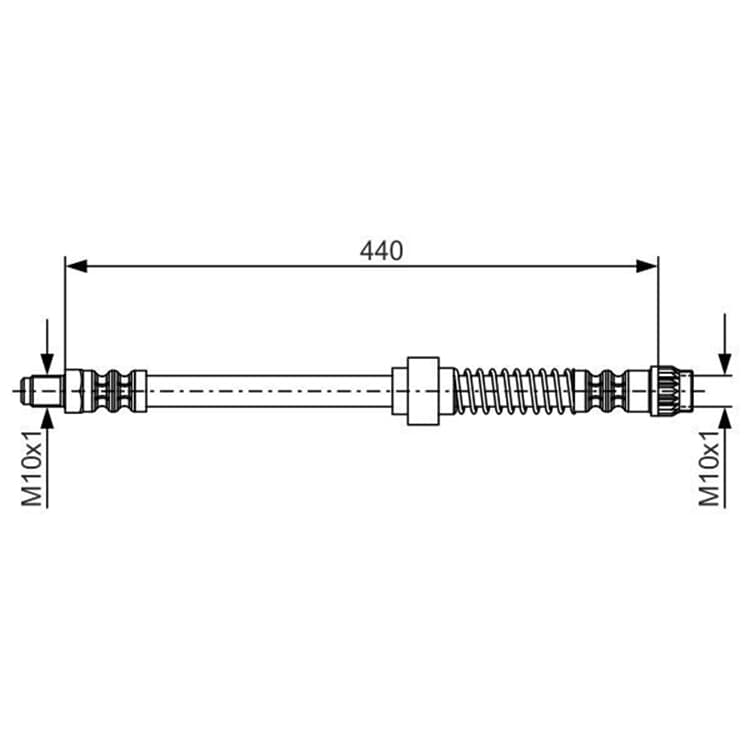 Bosch Bremsschlauch vorne Citroen Peugeot von BOSCH