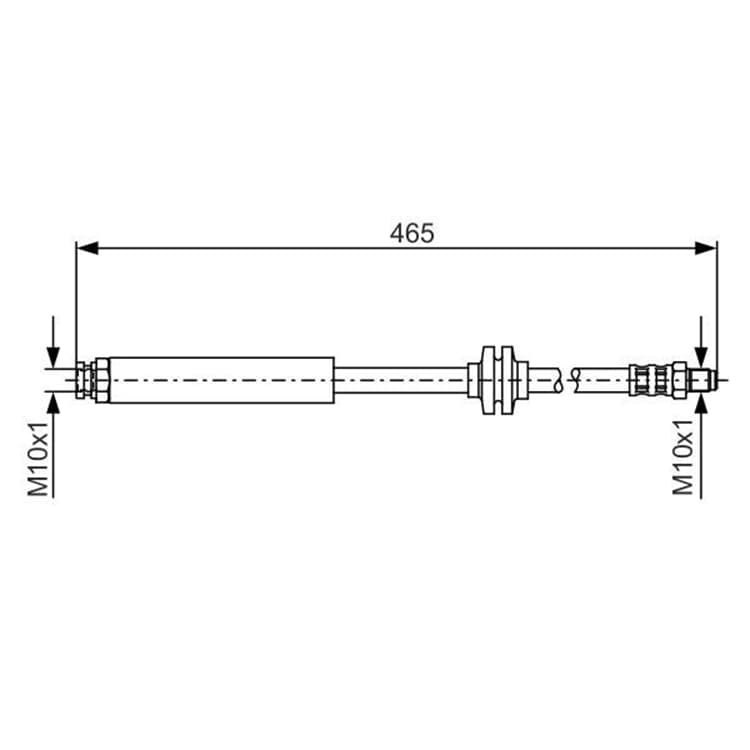 Bosch Bremsschlauch vorne Fiat Panda von BOSCH