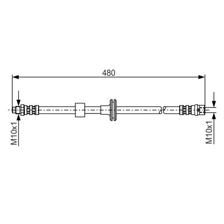 Bosch Bremsschlauch vorne Mercedes C-Klasse S-Klasse von BOSCH