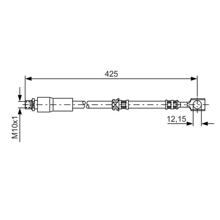 Bosch Bremsschlauch vorne Opel Signum Vectra Saab 9-3 9-3x von BOSCH