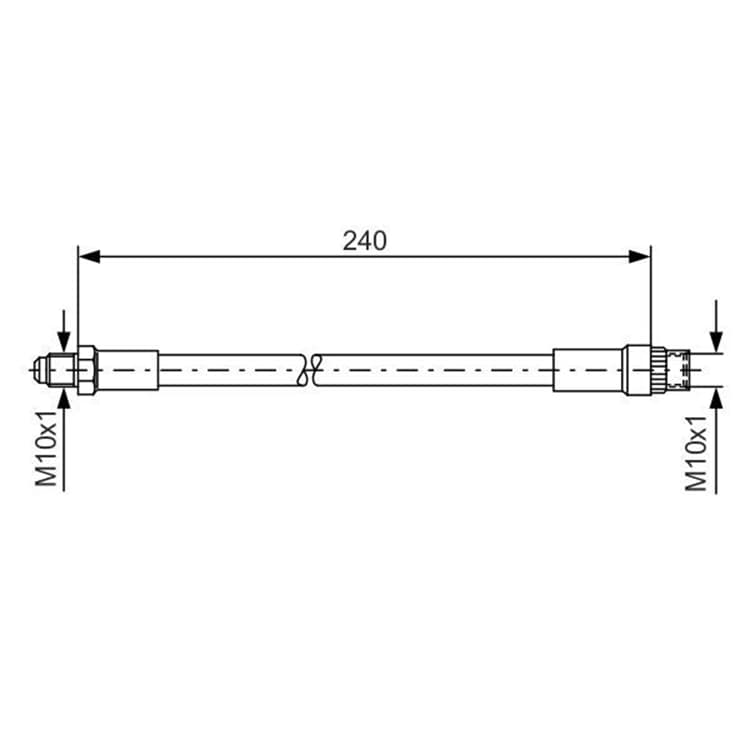 Bosch Bremsschlauch vorne Renault 21 Clio Twingo von BOSCH