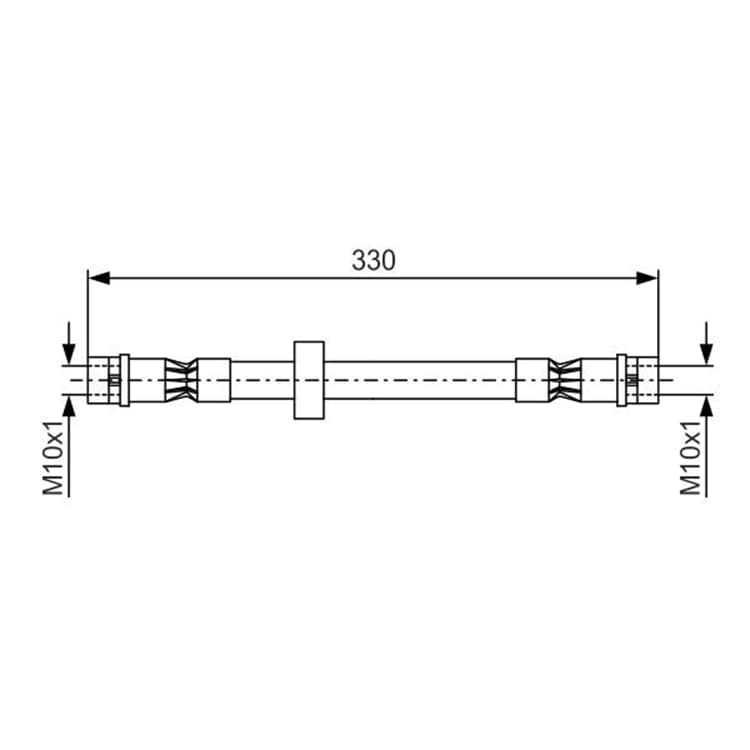 Bosch Bremsschlauch vorne VW Corrado Golf Jetta Passat von BOSCH