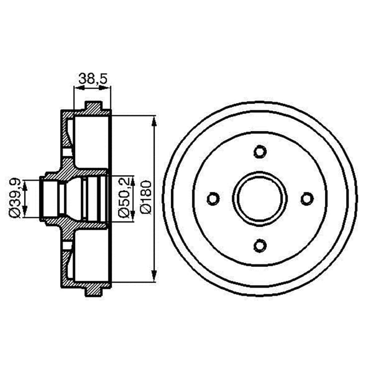 Bosch Bremstrommel Audi Seat VW von BOSCH