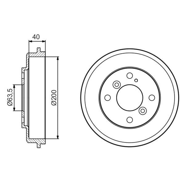 Bosch Bremstrommel Ford Fiesta Ka+ von BOSCH