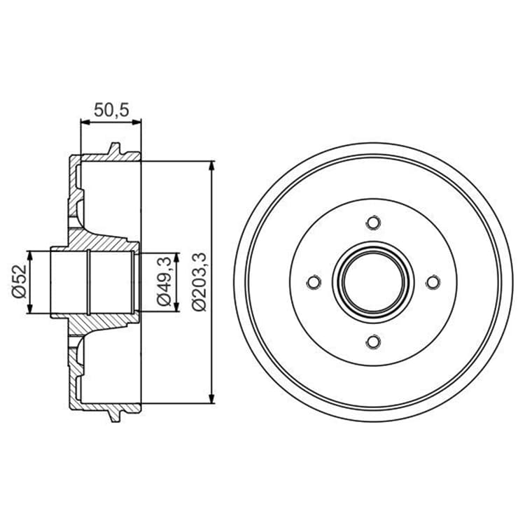 Bosch Bremstrommel Renault Twingo von BOSCH