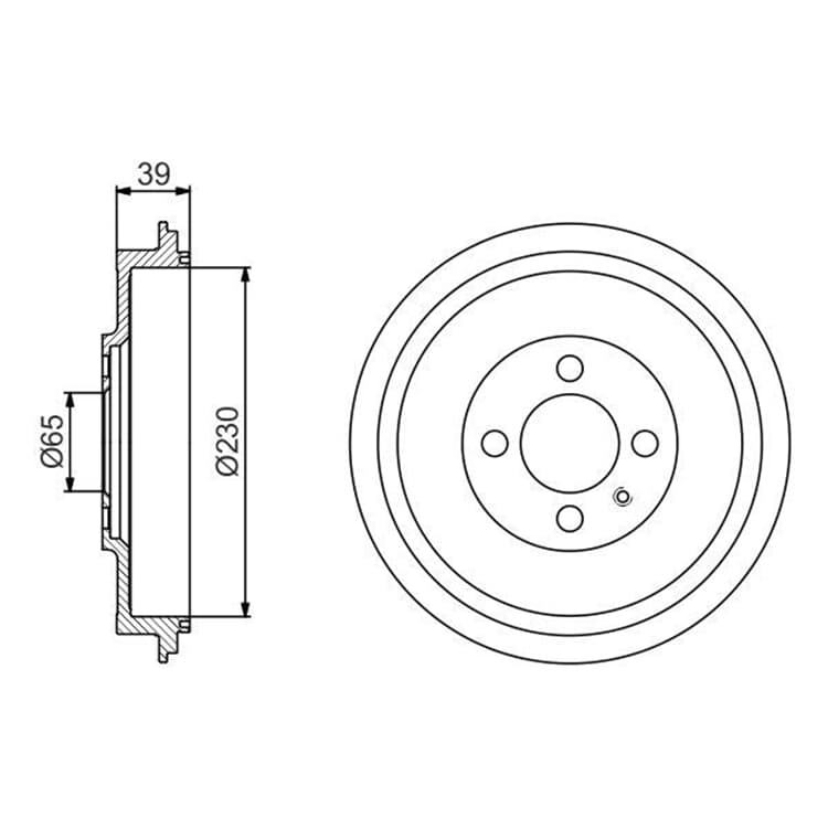 Bosch Bremstrommel Seat Inca VW Caddy von BOSCH