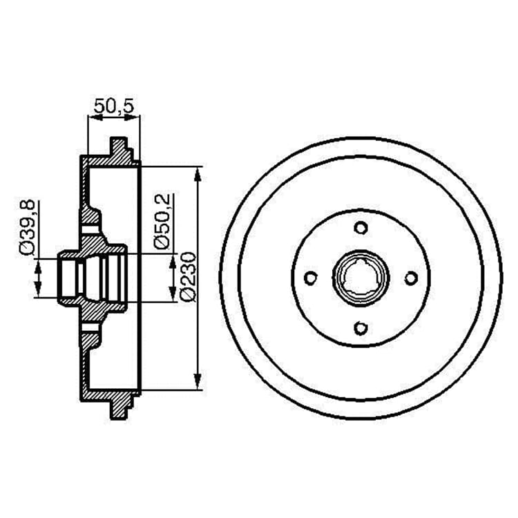 Bosch Bremstrommel VW Passat von BOSCH