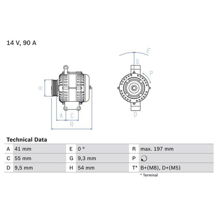 Bosch Generator Alfa Romeo Fiat Lancia Opel Peugeot Suzuki von BOSCH