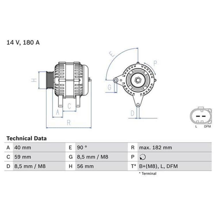 Bosch Generator Audi Citroen Seat Skoda VW von BOSCH