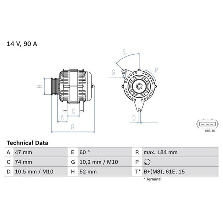 Bosch Generator BMW 3er Z3 von BOSCH