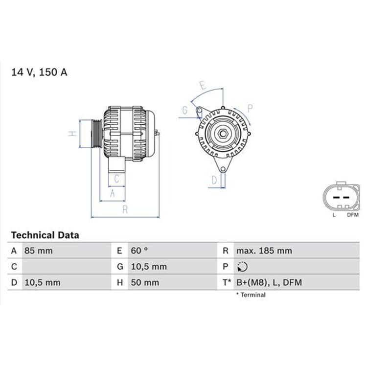 Bosch Generator Mercedes Clk Cls E-Klasse S-Klasse Sl Slr von BOSCH