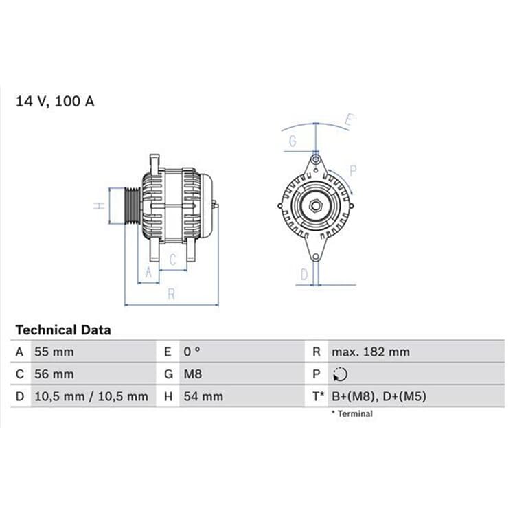 Bosch Generator Opel von BOSCH