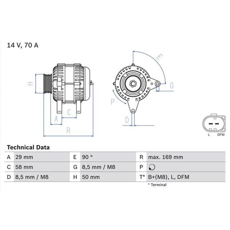 Bosch Generator Seat Skoda VW von BOSCH