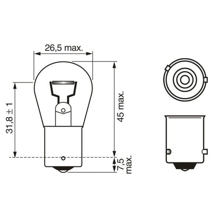 Bosch Gl?hlampe Audi BMW Fiat Hyundai Mercedes Opel Seat Skoda VW von BOSCH